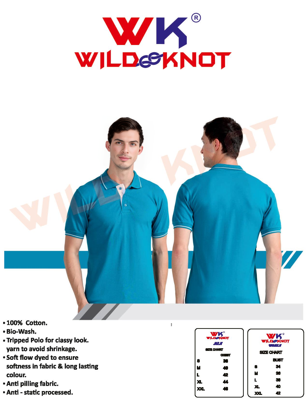 WILD KNOT PREMIUM COTTON 1 FREE LOGO PRINTING 