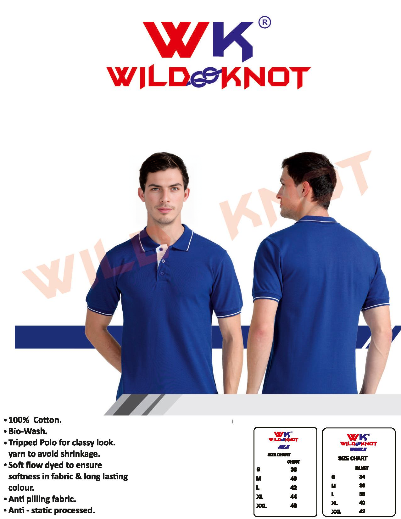 WILD KNOT PREMIUM COTTON 1 LOGO FREE PRINTING 