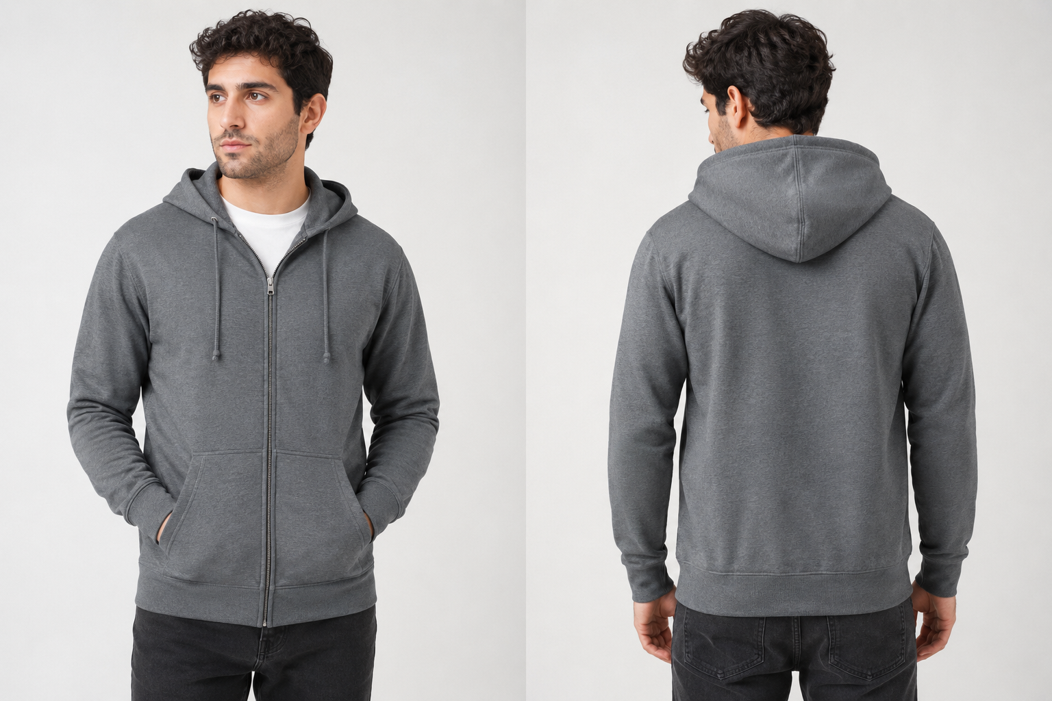CHARCOLE GRAY 350 GSM PC HOODIE