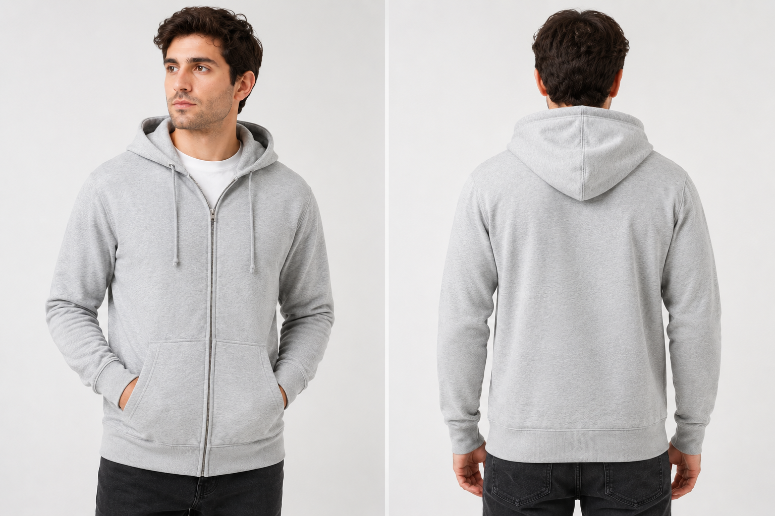 LIGHT GRAY 350 GSM PC HOODIE