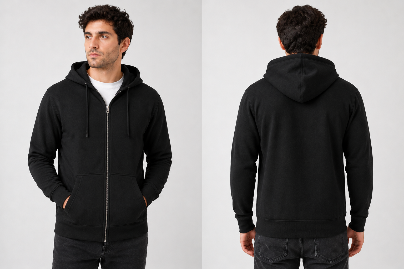 BLACK  350 GSM PC HOODIE